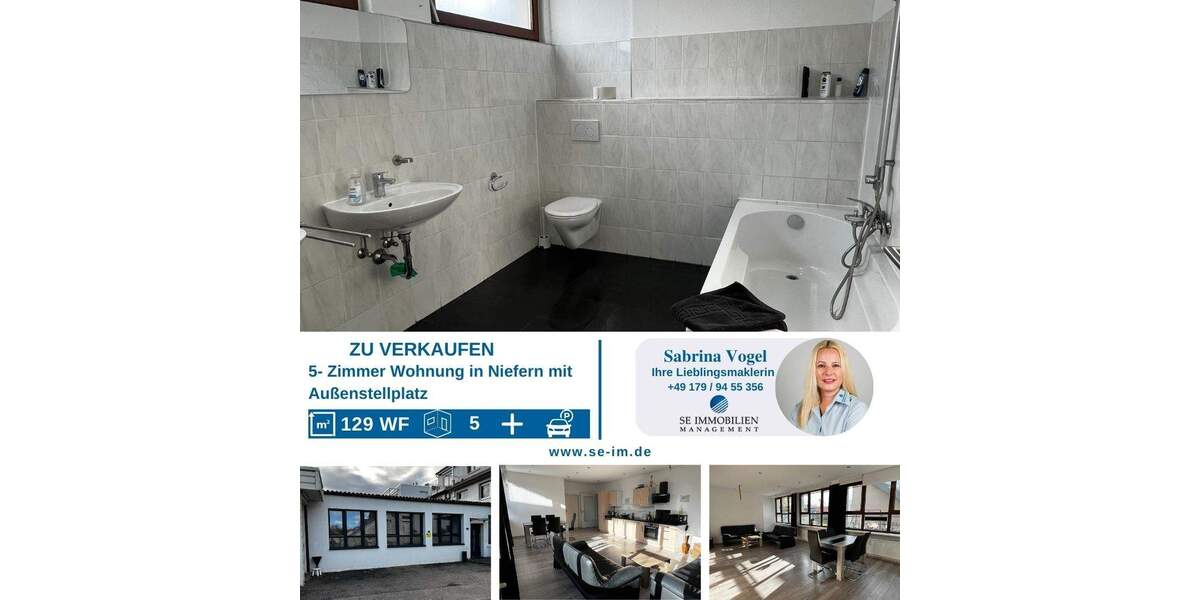 Etagenwohnung Niefern-Öschelbronn Niefern - 5 Zimmer, 130 m&sup2;, 299.000&euro; | Angebot:25780877