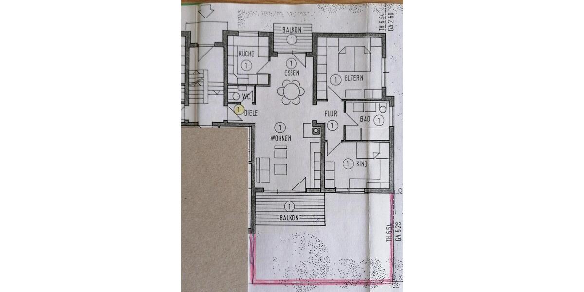 Hochparterre Bad Rappenau - 3.5 Zimmer, 80 m&sup2;, 308.000&euro; | Angebot:25392115