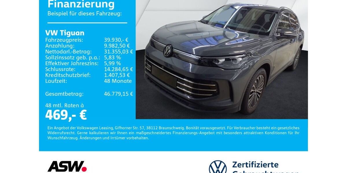 VW Tiguan 25.600 km 39.930 &euro; Neckarsulm 74172