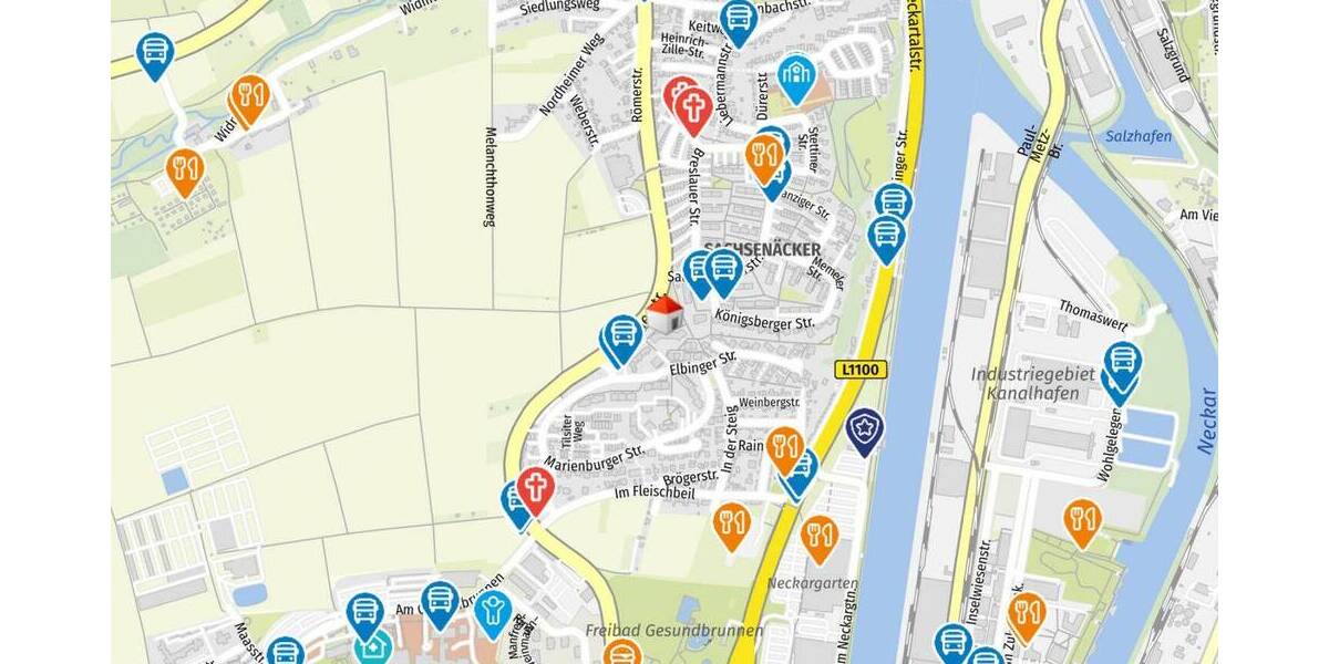 Etagenwohnung Heilbronn Neckargartach - 4 Zimmer, 120 m&sup2;, 399.000&euro; | Angebot:25986508