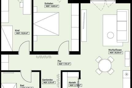 Wohnung Bretten - 3 Zimmer, 78 m&sup2;, 410.000&euro; | Angebot:13701458