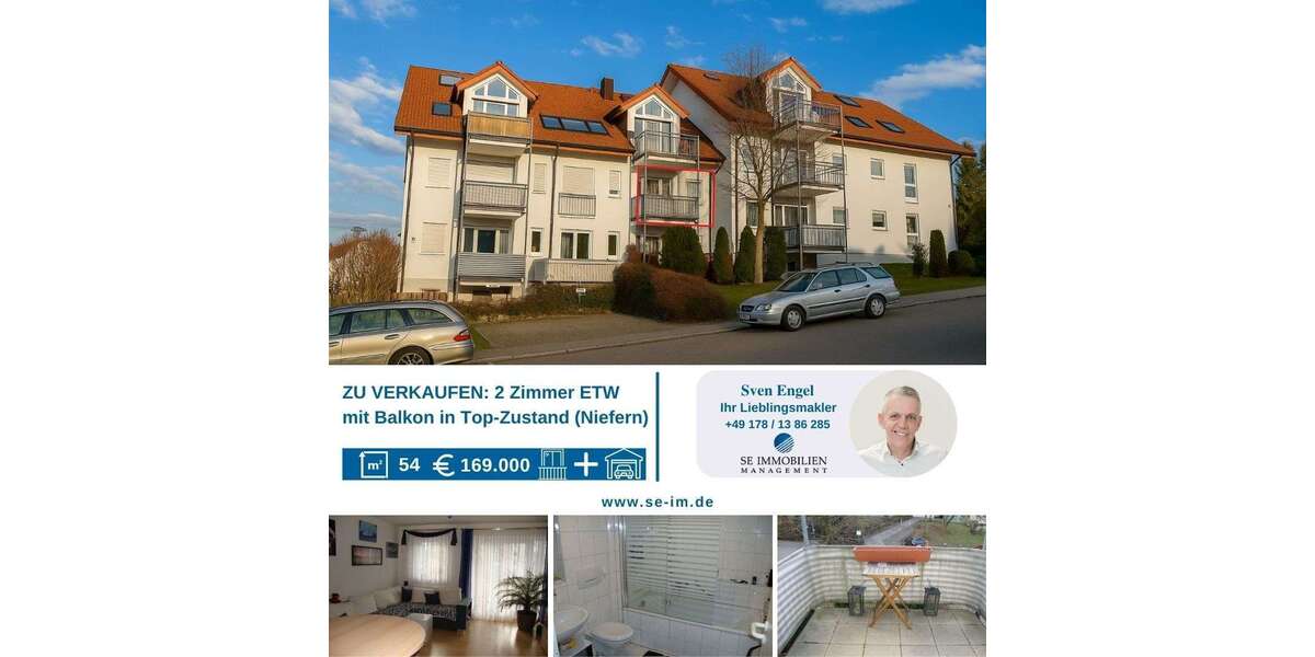 Etagenwohnung Niefern-Öschelbronn Öschelbronn - 2 Zimmer, 54 m&sup2;, 184.000&euro; | Angebot:24903222