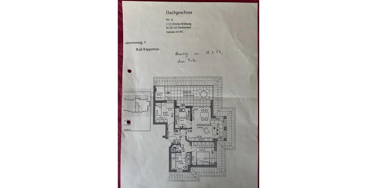 Dachgeschoßwohnung Bad Rappenau - 3.5 Zimmer, 81 m&sup2;, 360.000&euro; | Angebot:25794304