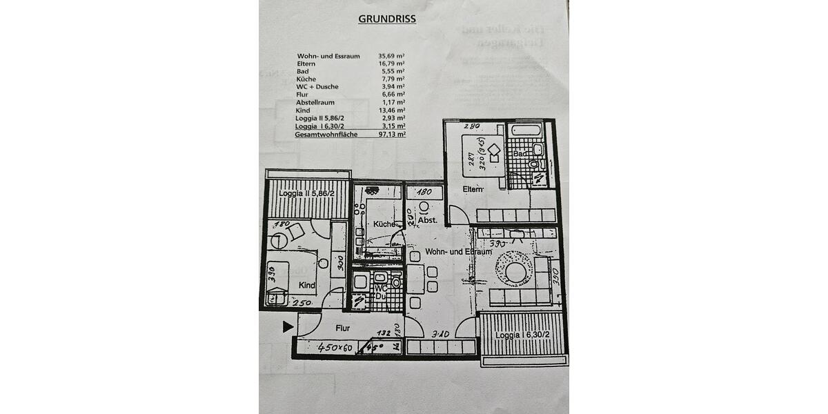 Etagenwohnung Tamm - 3.5 Zimmer, 97 m&sup2;, 430.000&euro; | Angebot:27118150