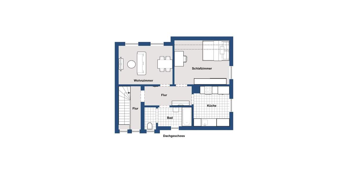 Etagenwohnung Besigheim - 2 Zimmer, 44 m&sup2;, 108.000&euro; | Angebot:25698026
