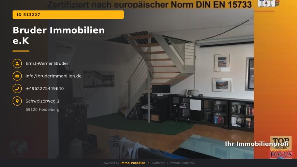 Maisonettenwohnung Wiesloch - 2.5 Zimmer, 76 m&sup2;, 820&euro; | Angebot:25806148