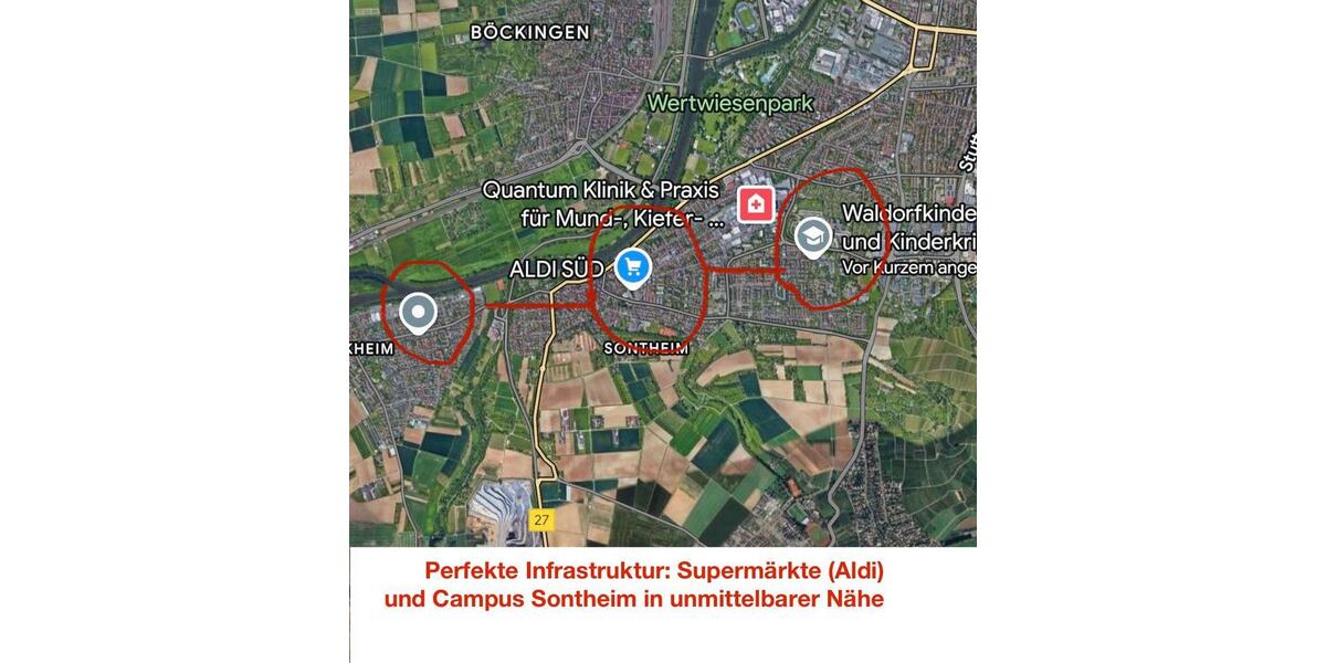 Etagenwohnung Heilbronn Böckingen - 1 Zimmer, 20 m&sup2;, 650&euro; | Angebot:25259133