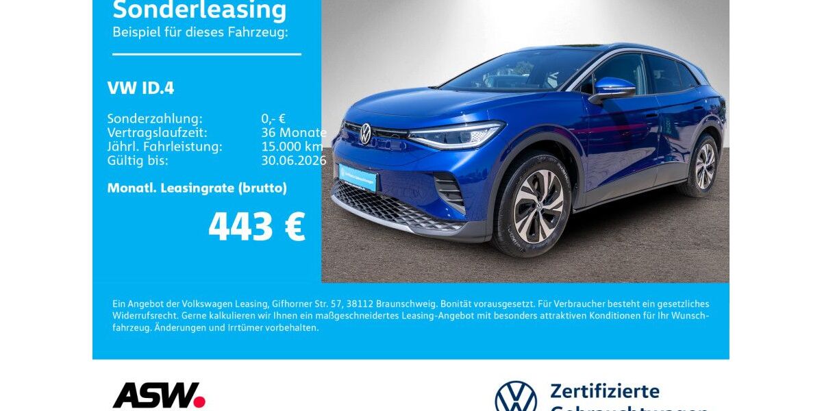 VW ID.4 5.100 km 34.830 &euro; Bad Rappenau 74906