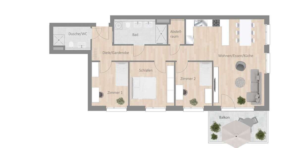 Etagenwohnung Besigheim - 4.5 Zimmer, 102 m&sup2;, 1.695&euro; | Angebot:25922715
