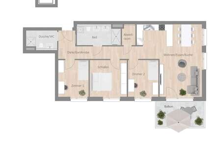 Wohnung Besigheim - 4.5 Zimmer, 102 m&sup2;, 1.695&euro; | Angebot:25922715