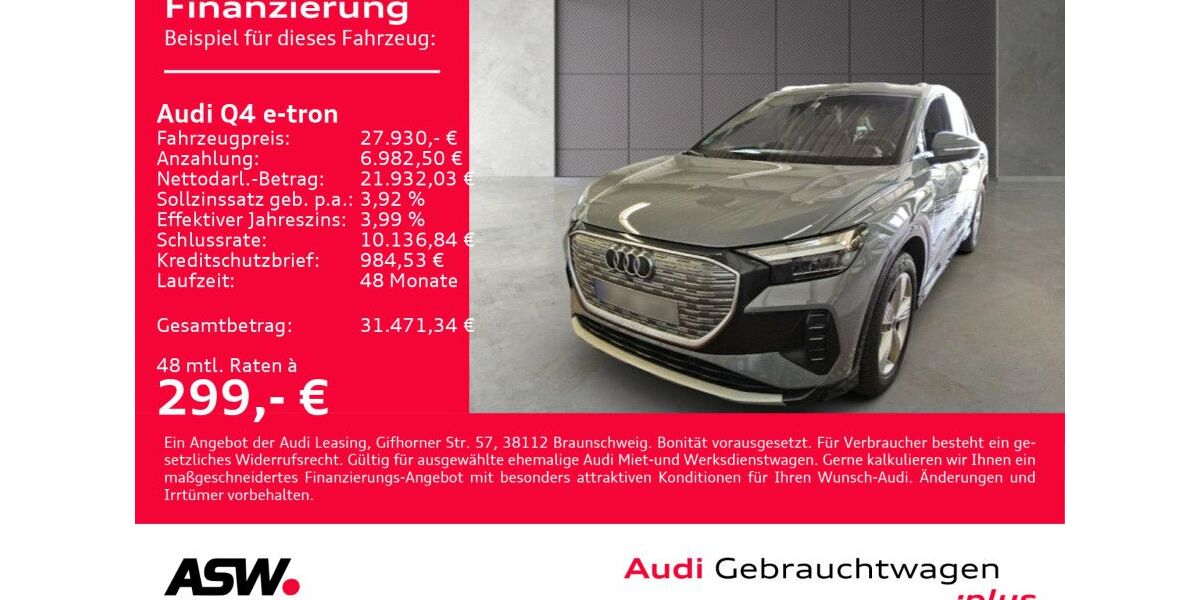 Audi Q4 e-tron 81.811 km 27.930 &euro; Heilbronn 74074