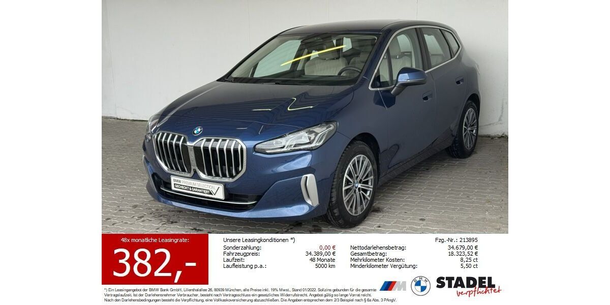 BMW 220 Active Tourer 4.304 km 33.200 &euro; Heilbronn 74074