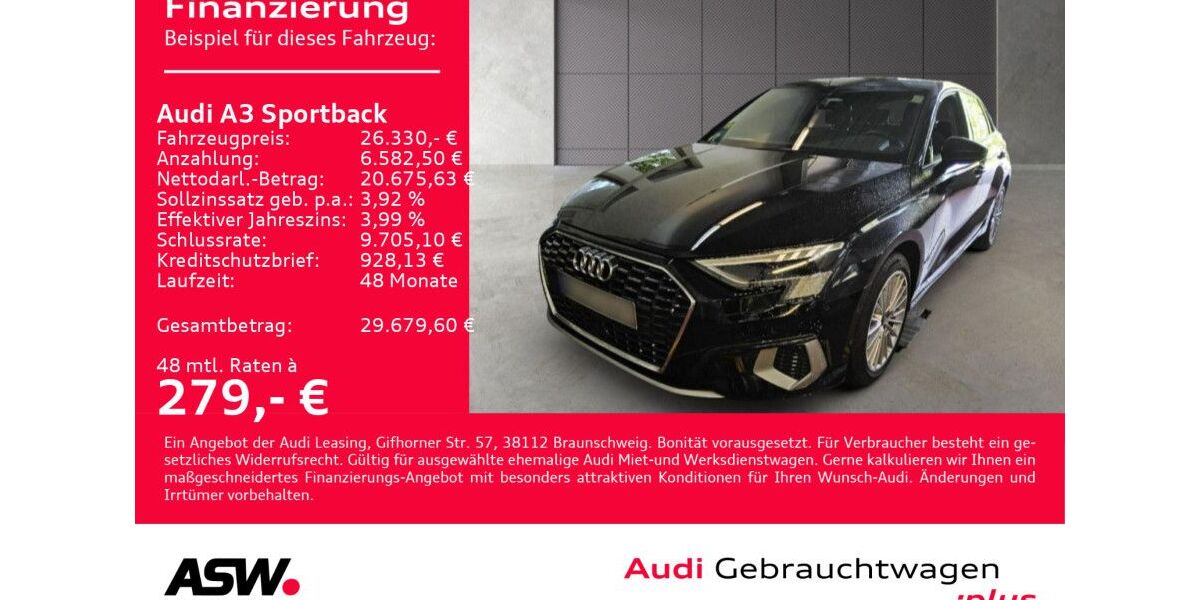 Audi A3 58.990 km 26.330 &euro; Heilbronn 74074