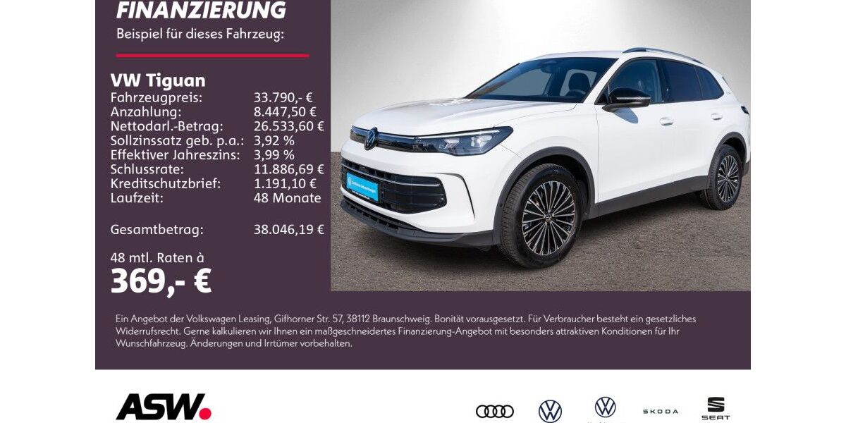 VW Tiguan 25.800 km 33.790 &euro; Weinsberg 74189