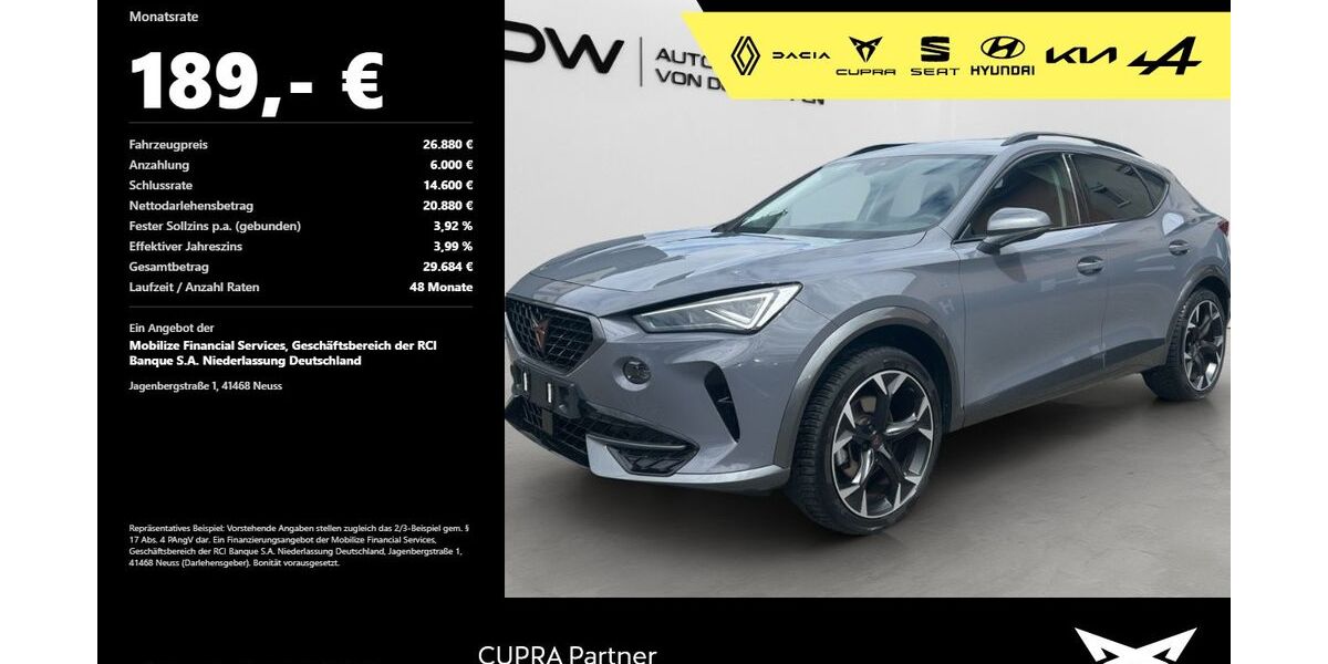 Cupra Formentor 25.200 km 26.380 &euro; Mosbach 74821
