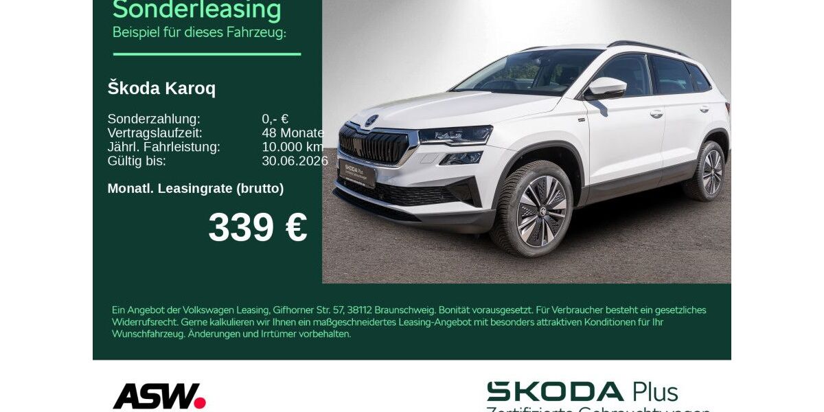 Skoda Karoq 17.700 km 34.830 &euro; Bad Rappenau 74906