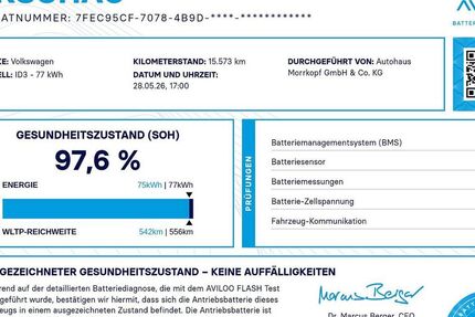 VW ID.3 15.523 km 32.940 &euro; Weingarten 76356