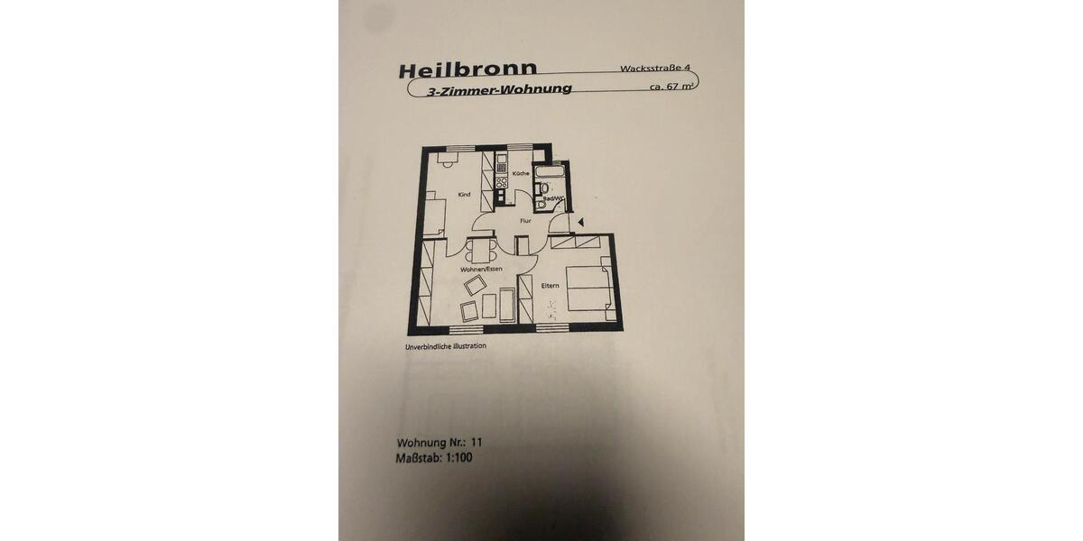 Etagenwohnung Heilbronn - 4 Zimmer, 82 m&sup2;, 266.000&euro; | Angebot:25614872