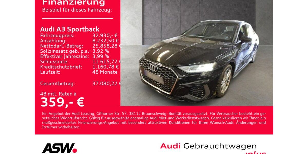 Audi A3 27.600 km 32.930 &euro; Heilbronn 74074