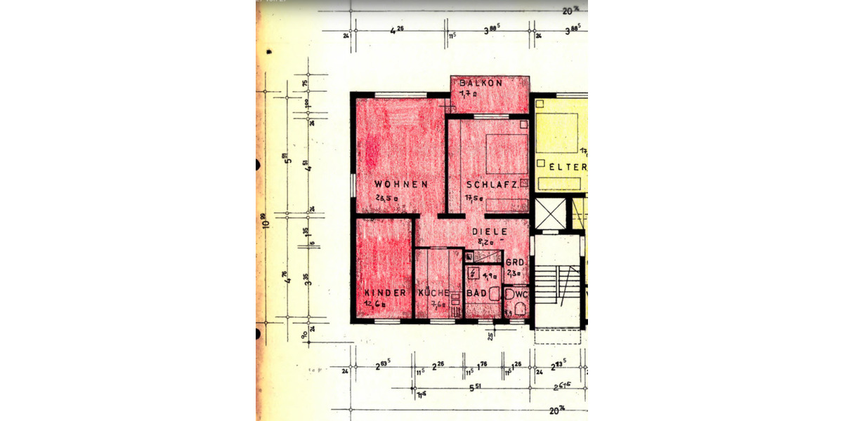 Etagenwohnung Leimen - 3 Zimmer, 80 m&sup2;, 269.000&euro; | Angebot:25656165