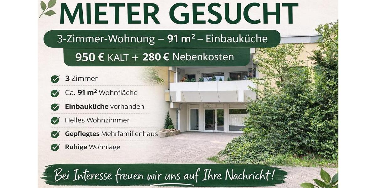 Etagenwohnung Eisingen - 3 Zimmer, 91 m&sup2;, 1.230&euro; | Angebot:25404776