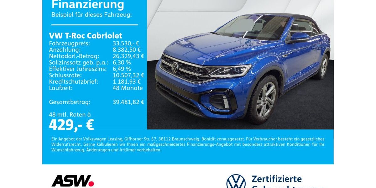 VW T-Roc 14.900 km 33.530 &euro; Bad Rappenau 74906