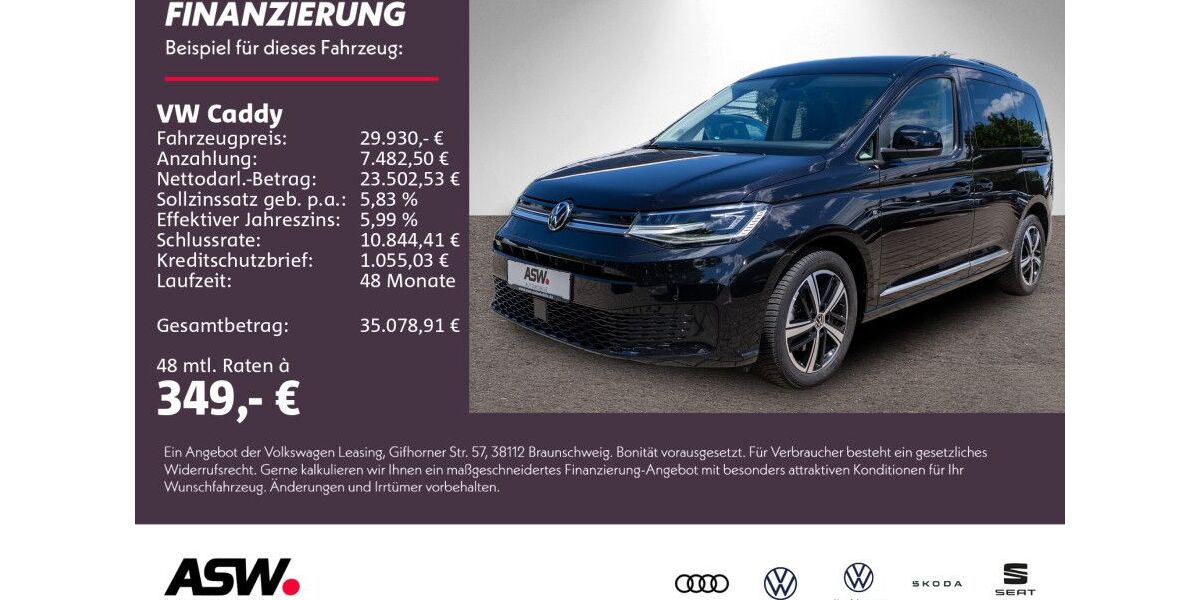 VW Caddy 48.600 km 29.930 &euro; Neckarsulm 74172