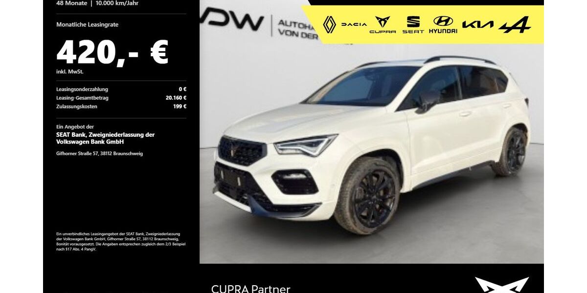 Cupra Ateca 54.900 km 35.780 &euro; Mosbach 74821
