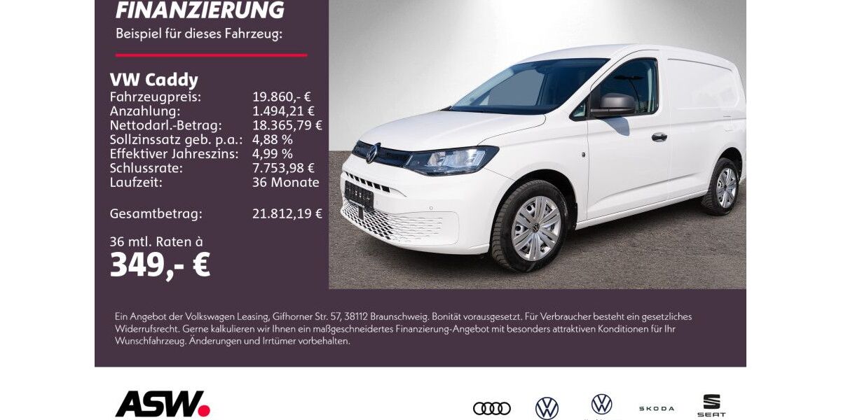 VW Caddy 110.200 km 17.490 &euro; Neckarsulm 74172