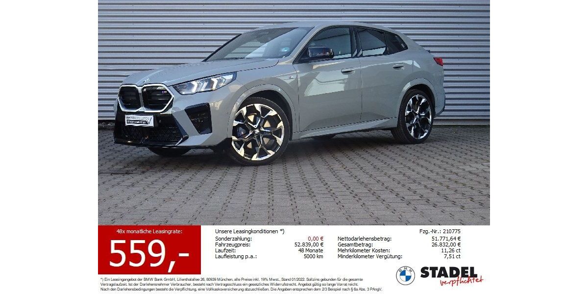 BMW X2 21.967 km 49.725 &euro; Bietigheim-Bissingen 74321