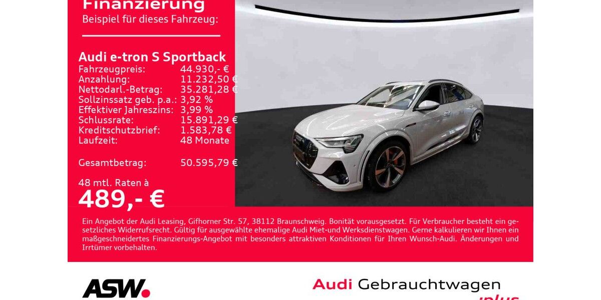 Audi e-tron 50.300 km 44.930 &euro; Heilbronn 74074