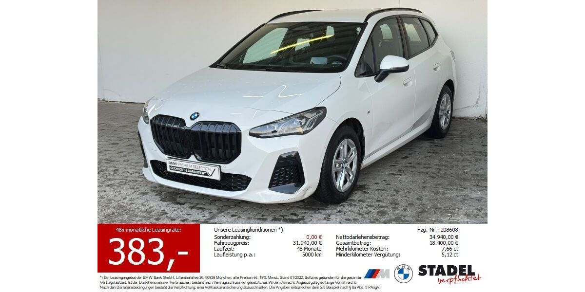 BMW 220 Active Tourer 23.558 km 30.879 &euro; Heilbronn 74074