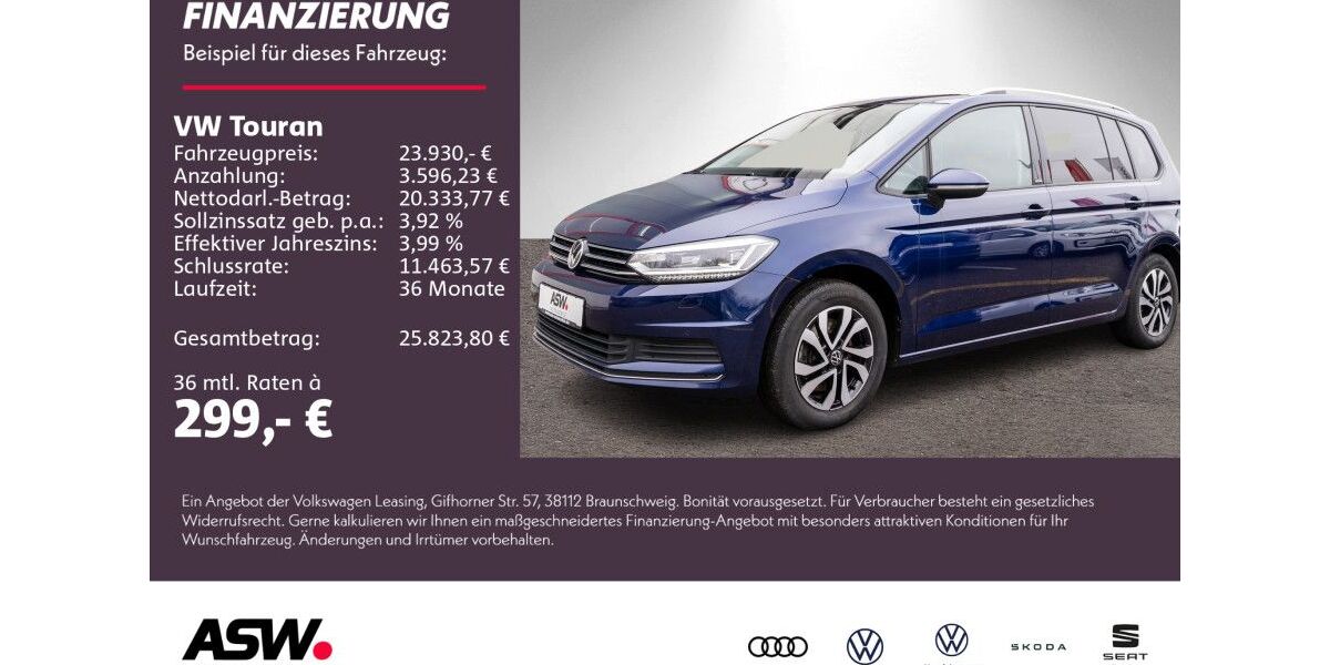 VW Touran 116.900 km 22.860 &euro; Weinsberg 74189