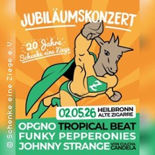 Johnny Strange & OPGNO - Jubiläumskonzert - Funky Pepperonies & Tropical Beat 02.05.2026 ZIGARRE Kunst-und KulturWerkHaus e.V.