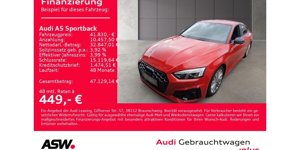 Audi A5 24.500 km 41.830 &euro; Heilbronn 74074