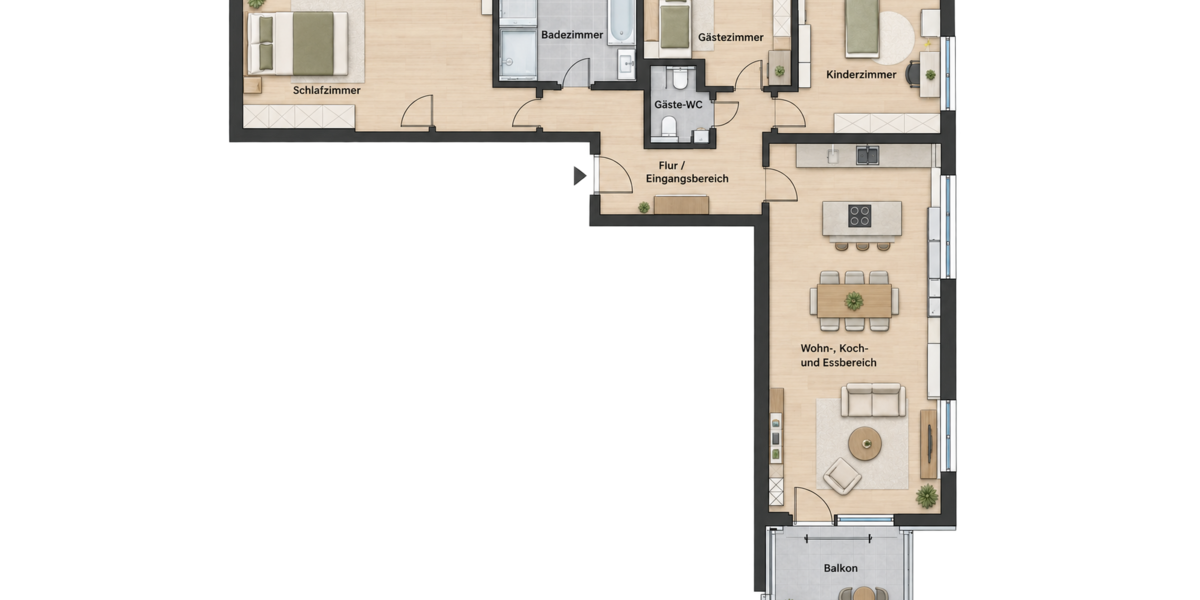 Etagenwohnung Heibronn Böckingen - 4 Zimmer, 112 m&sup2;, 1.285&euro; | Angebot:27347430