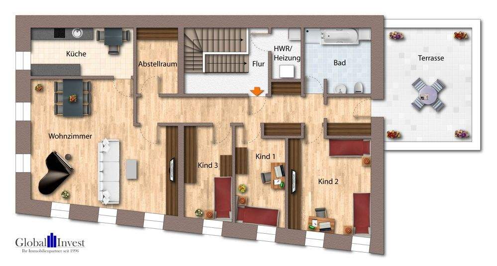 Etagenwohnung Wiesloch - 8 Zimmer, 245 m&sup2;, 499.000&euro; | Angebot:25821561