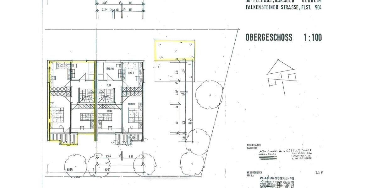 Doppelhaushälfte Oedheim - 5 Zimmer, 155 m&sup2;, 350.000&euro; | Angebot:25874067