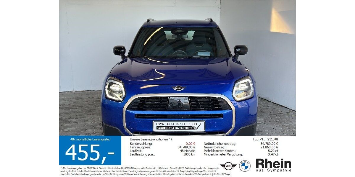 Mini Countryman C (Cooper) 9.617 km 32.190 &euro; Heilbronn 74076