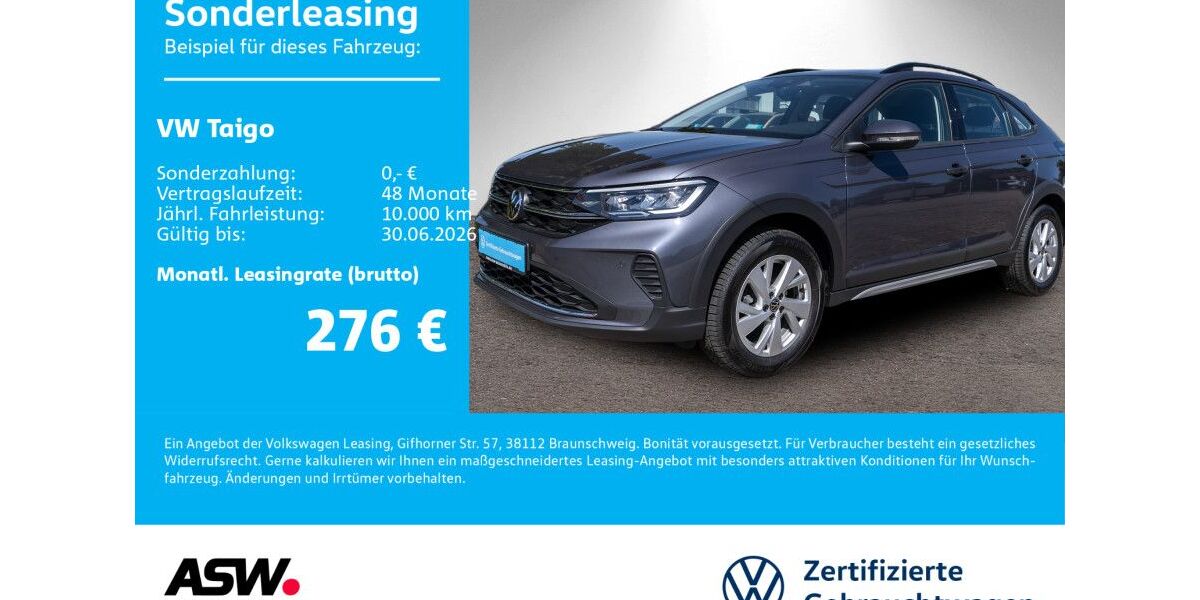 VW Taigo 4.990 km 24.930 &euro; Neckarsulm 74172