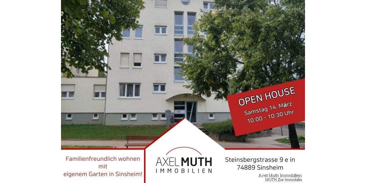 Etagenwohnung Sinsheim - 4 Zimmer, 97 m&sup2;, 298.500&euro; | Angebot:25660543