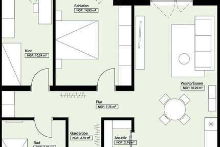 Wohnung Bretten - 3 Zimmer, 78 m&sup2;, 420.000&euro; | Angebot:15592185