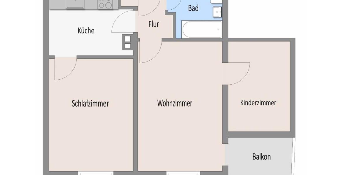 Etagenwohnung Neckarsulm - 3 Zimmer, 58 m&sup2;, 725&euro; | Angebot:26039756