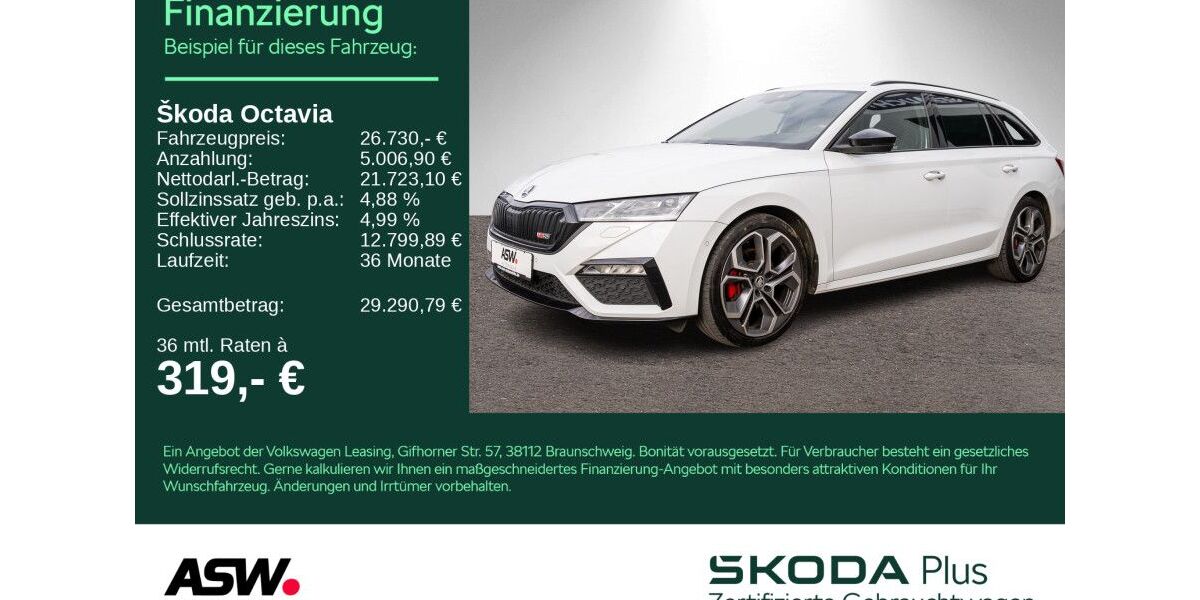 Skoda Octavia 117.000 km 25.960 &euro; Sinsheim 74889