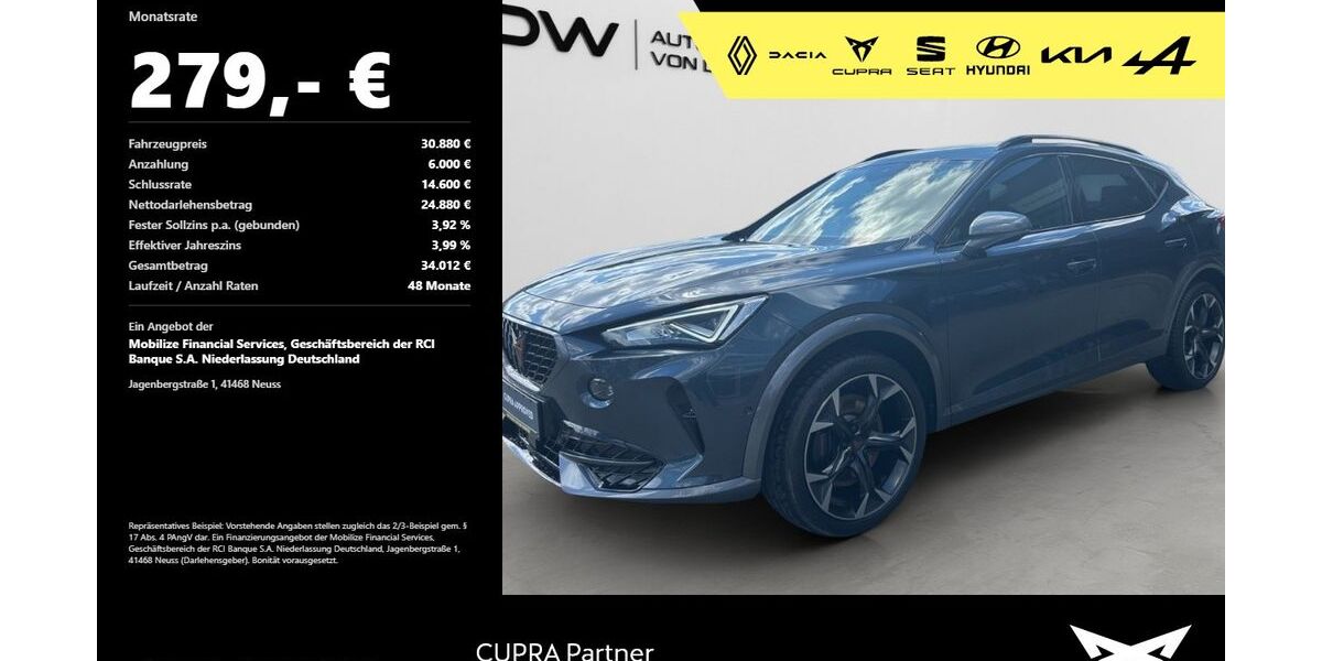 Cupra Formentor 26.700 km 30.480 &euro; Mosbach 74821