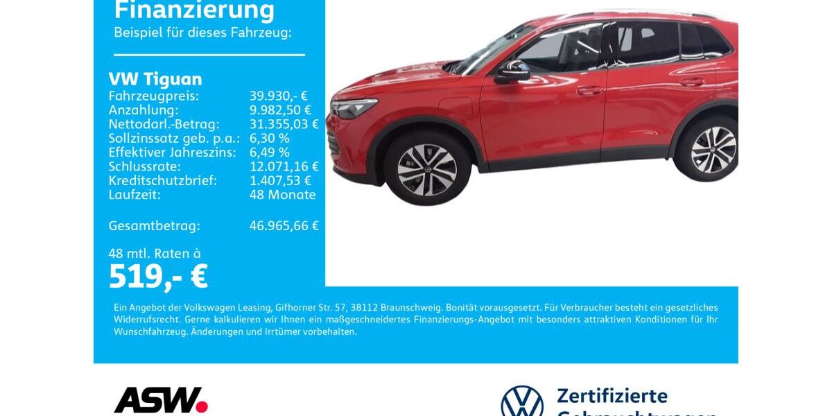 VW Tiguan 8.900 km 39.730 &euro; Bad Rappenau 74906