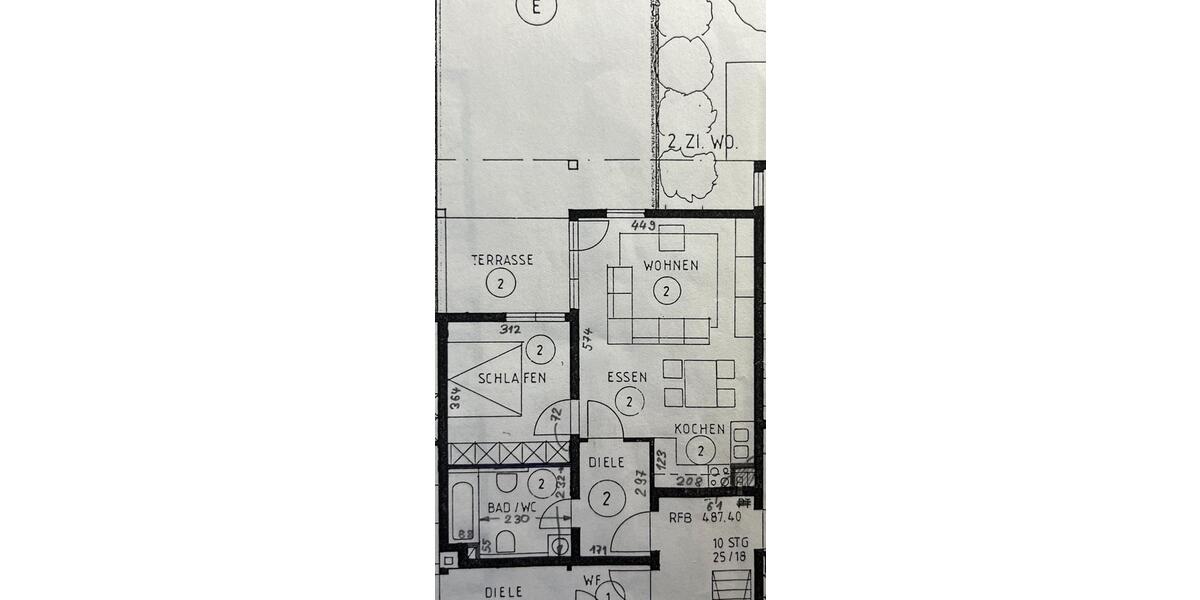Terrassenwohnung Gaiberg - 2 Zimmer, 56 m&sup2;, 187.000&euro; | Angebot:25451506