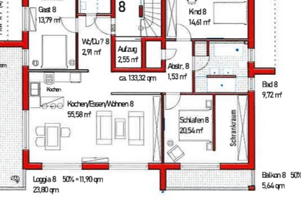 Wohnung Bad Schönborn Bad Mingolsheim - 4 Zimmer, 133 m&sup2;, 799.800&euro; | Angebot:25530391