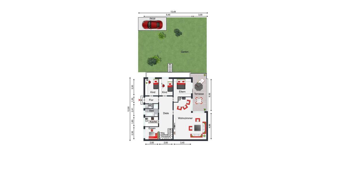 Einfamilienhaus Sandhausen - 6 Zimmer, 190 m&sup2;, 395.000&euro; | Angebot:26672872