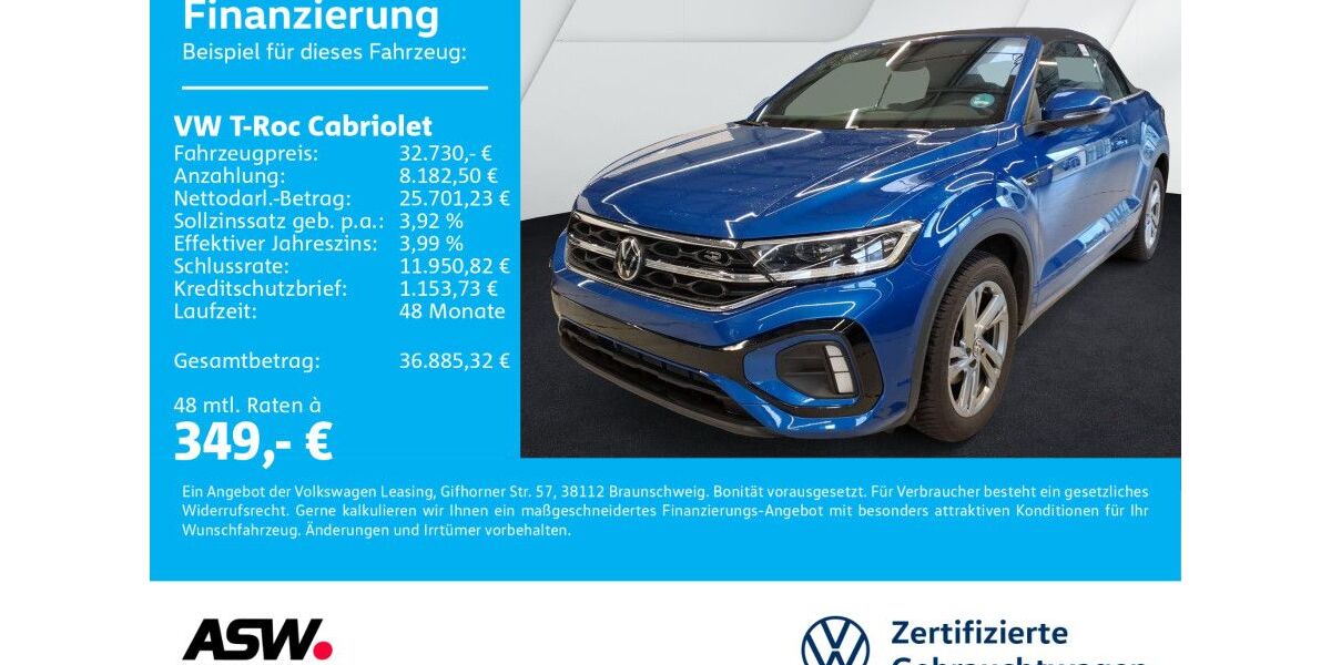 VW T-Roc 25.600 km 32.730 &euro; Neckarsulm 74172